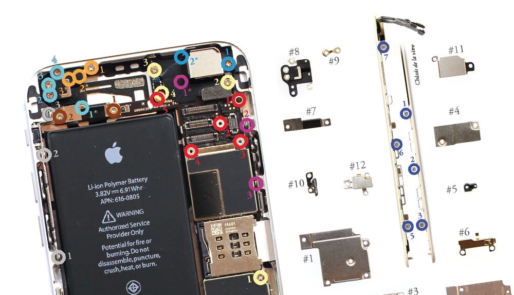 Quelles pièces d’un iPhone 6 peut-on réparer soi-même