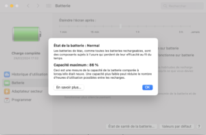 Etat de la batterie sur MacBook Problème de charge. Macbook ne prend pas la charge. 