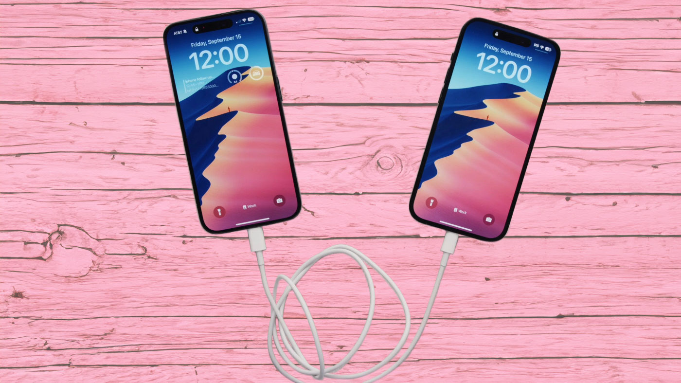 Deux iphone en charge via usb c ou lightning