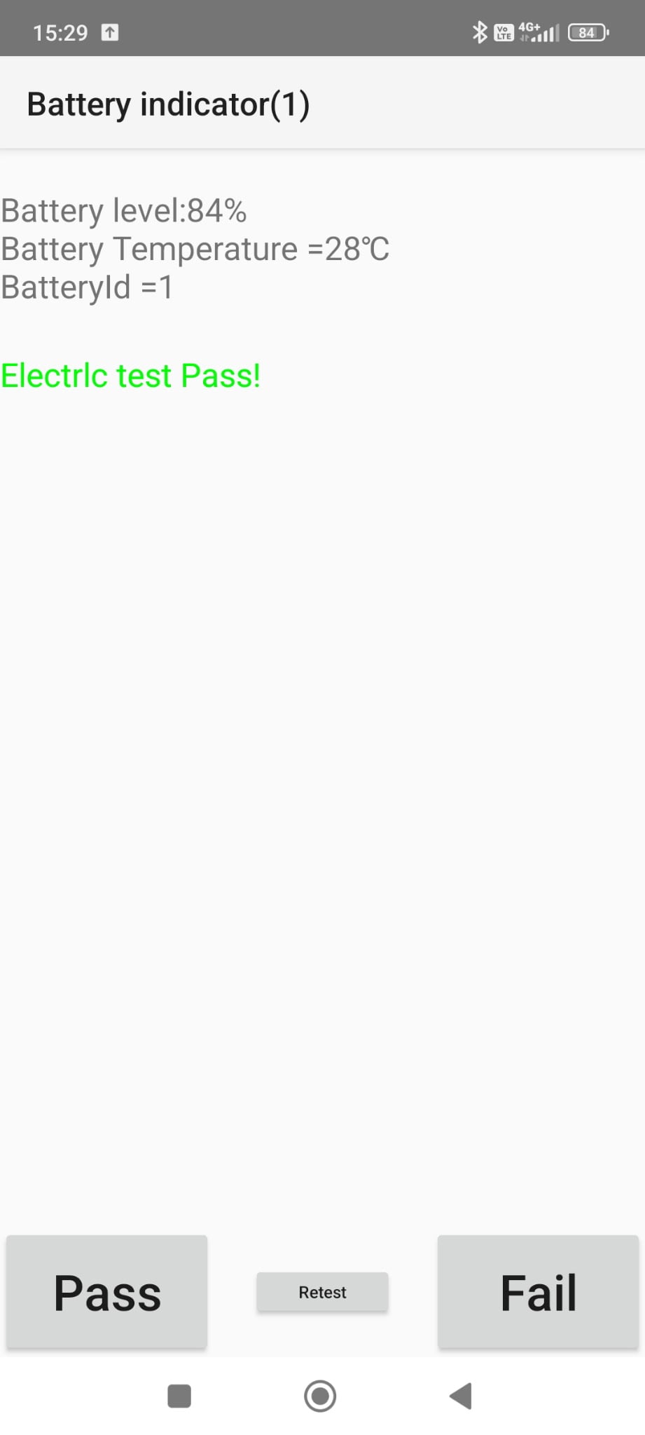 Etat batterie xiaomi