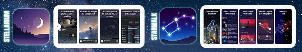 application astrononime stellarium et starwalk