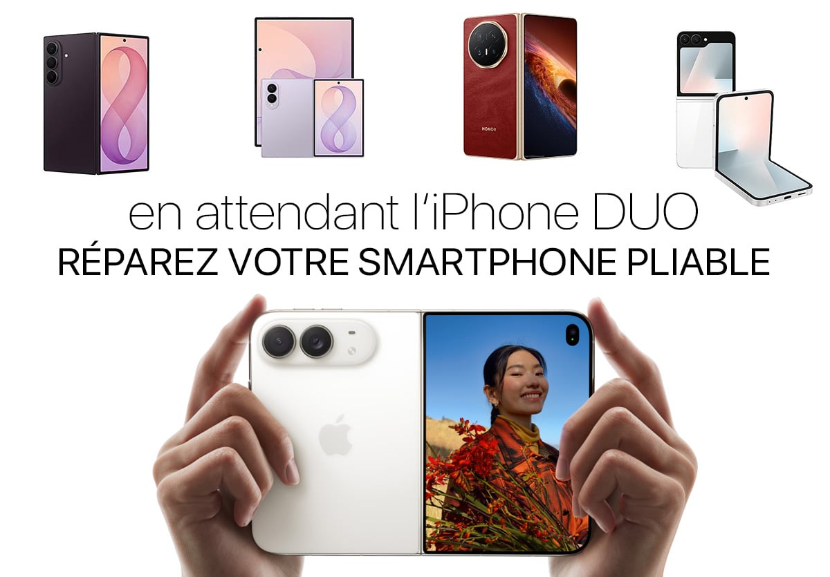 iphone duo : réparation des smartphones pliable